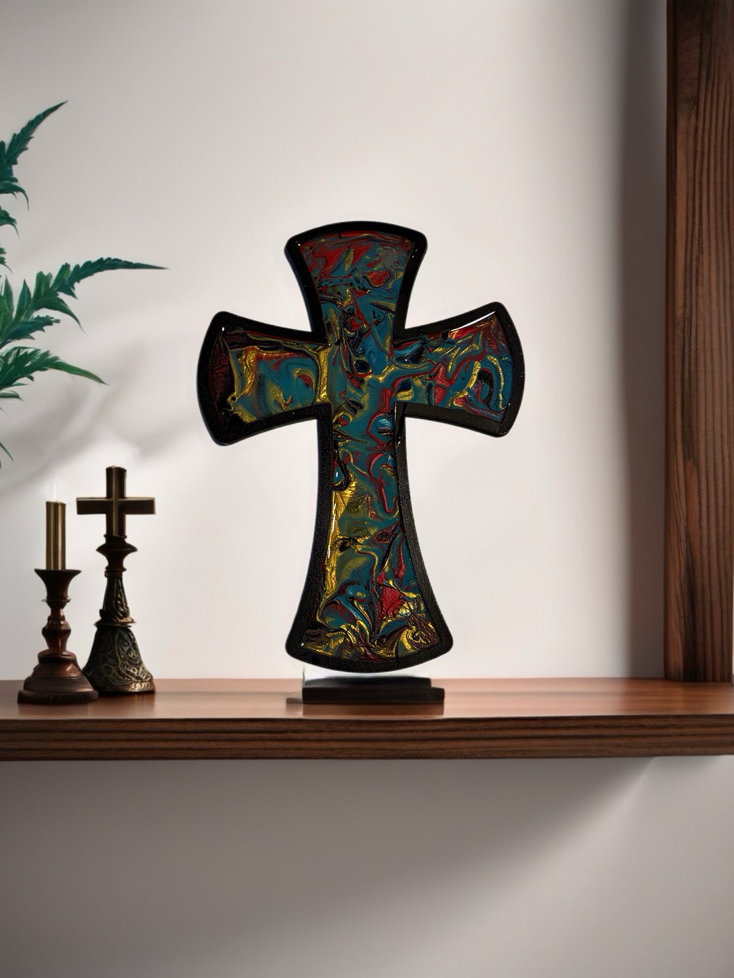 Harvest Ember 12 inch Wall Cross
