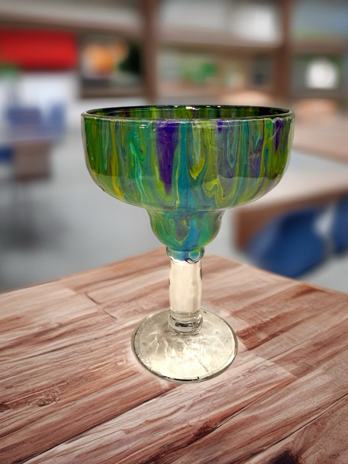 Green Horizon Artisan Margarita Glass