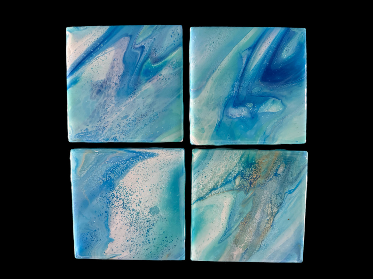 Teal coaster