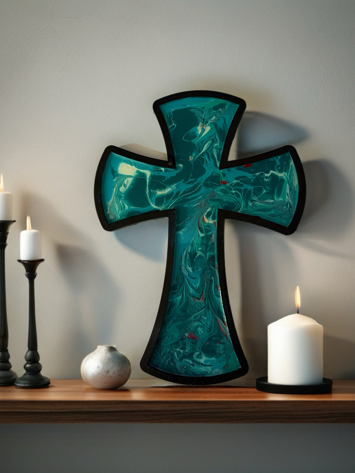 Forest Tide 12 inch Wall Cross