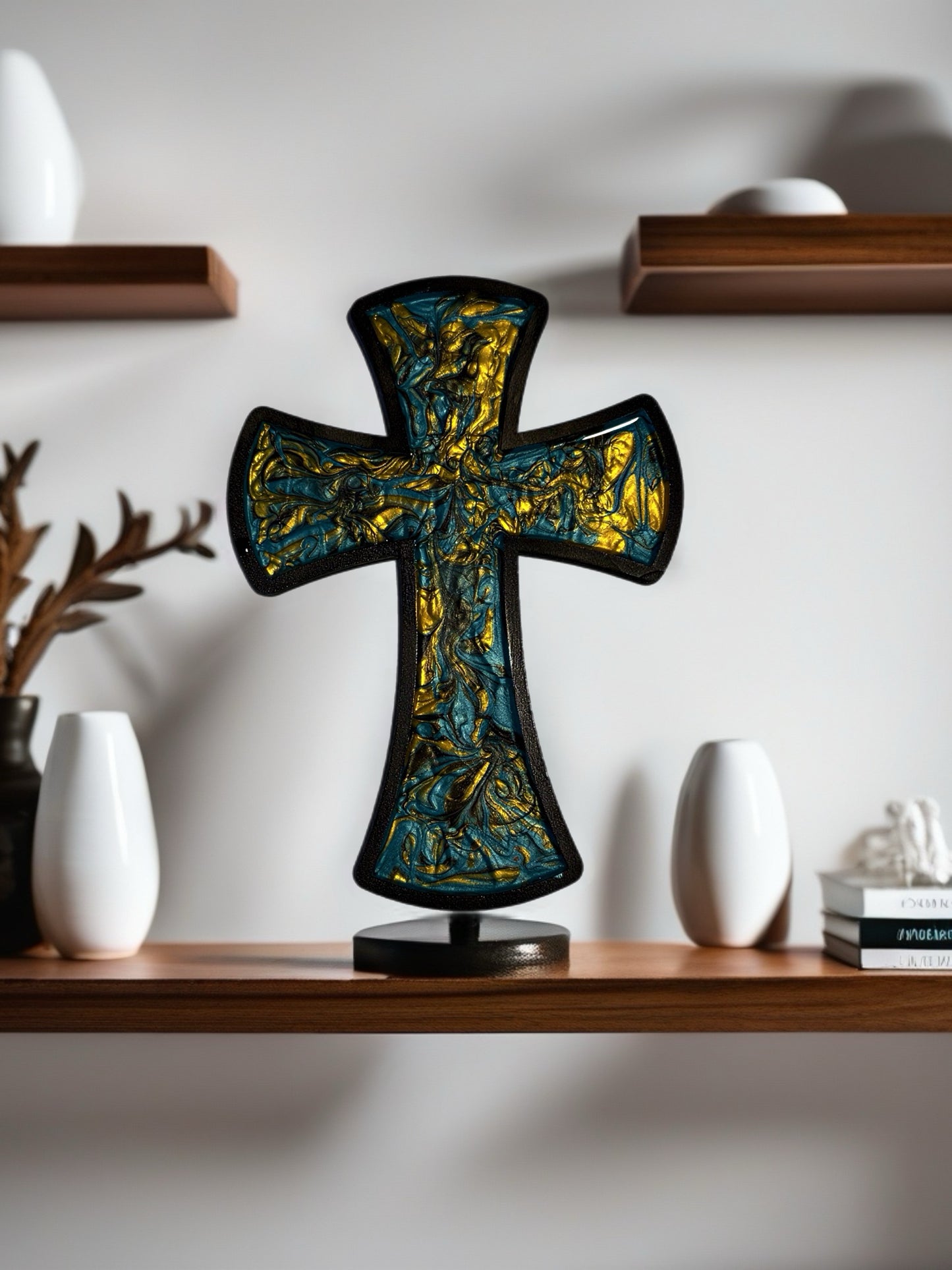 Golden Grove 12 inch Wall Cross