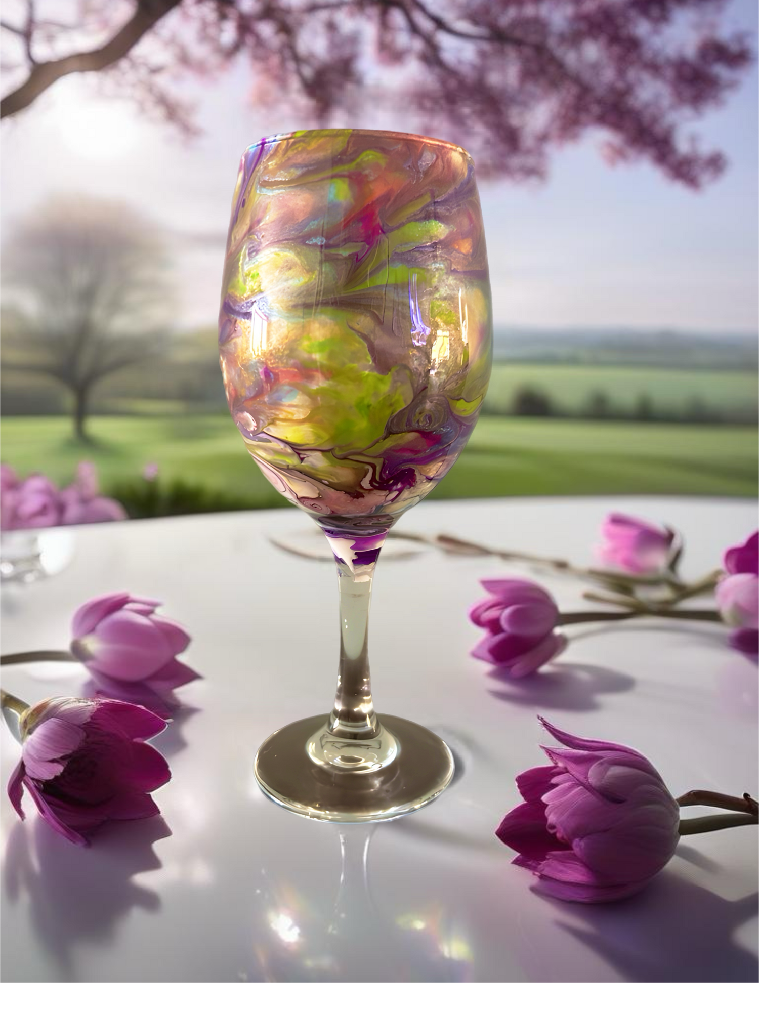 Wine Glasses with Stems