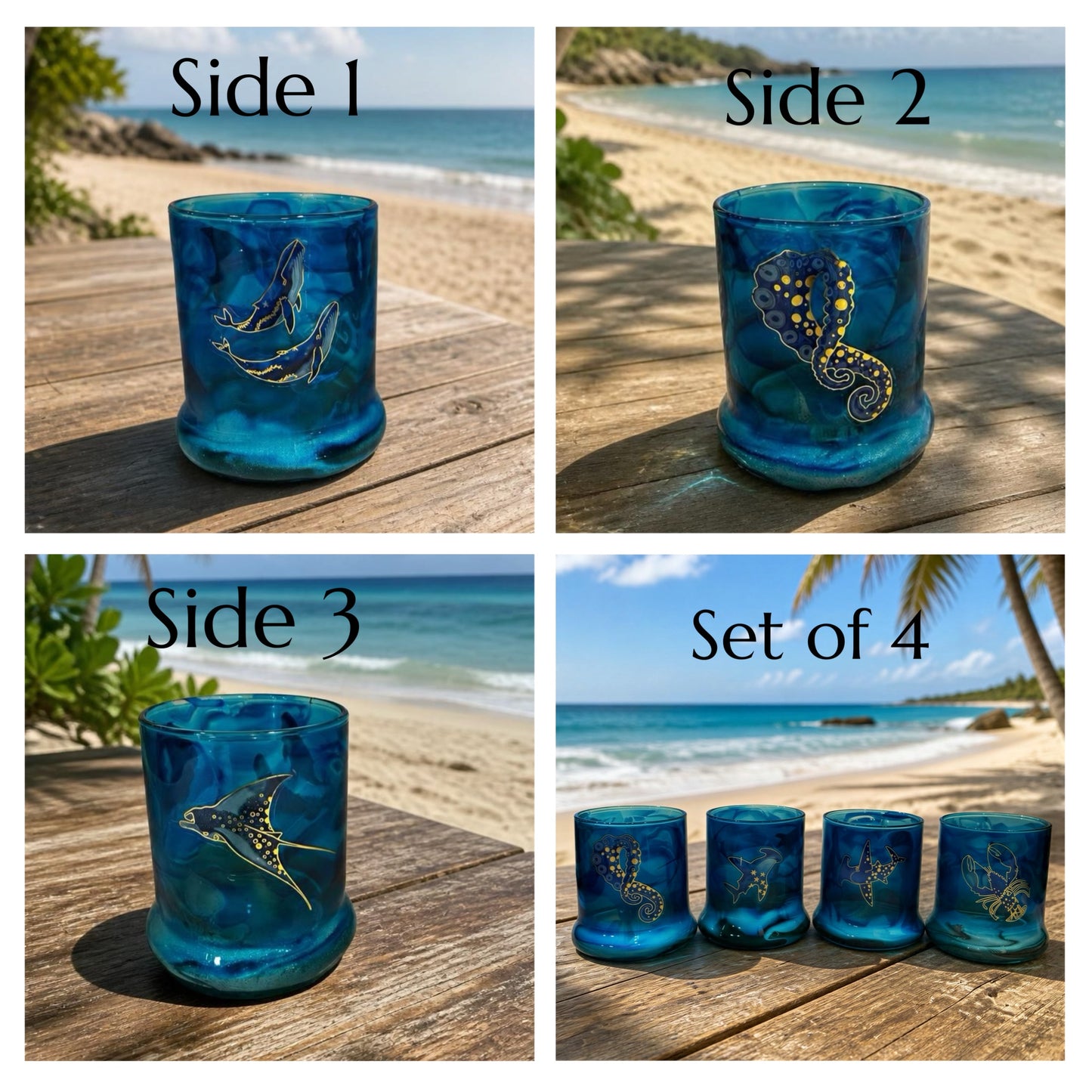 Under the Sea Celestial Whiskey Glass