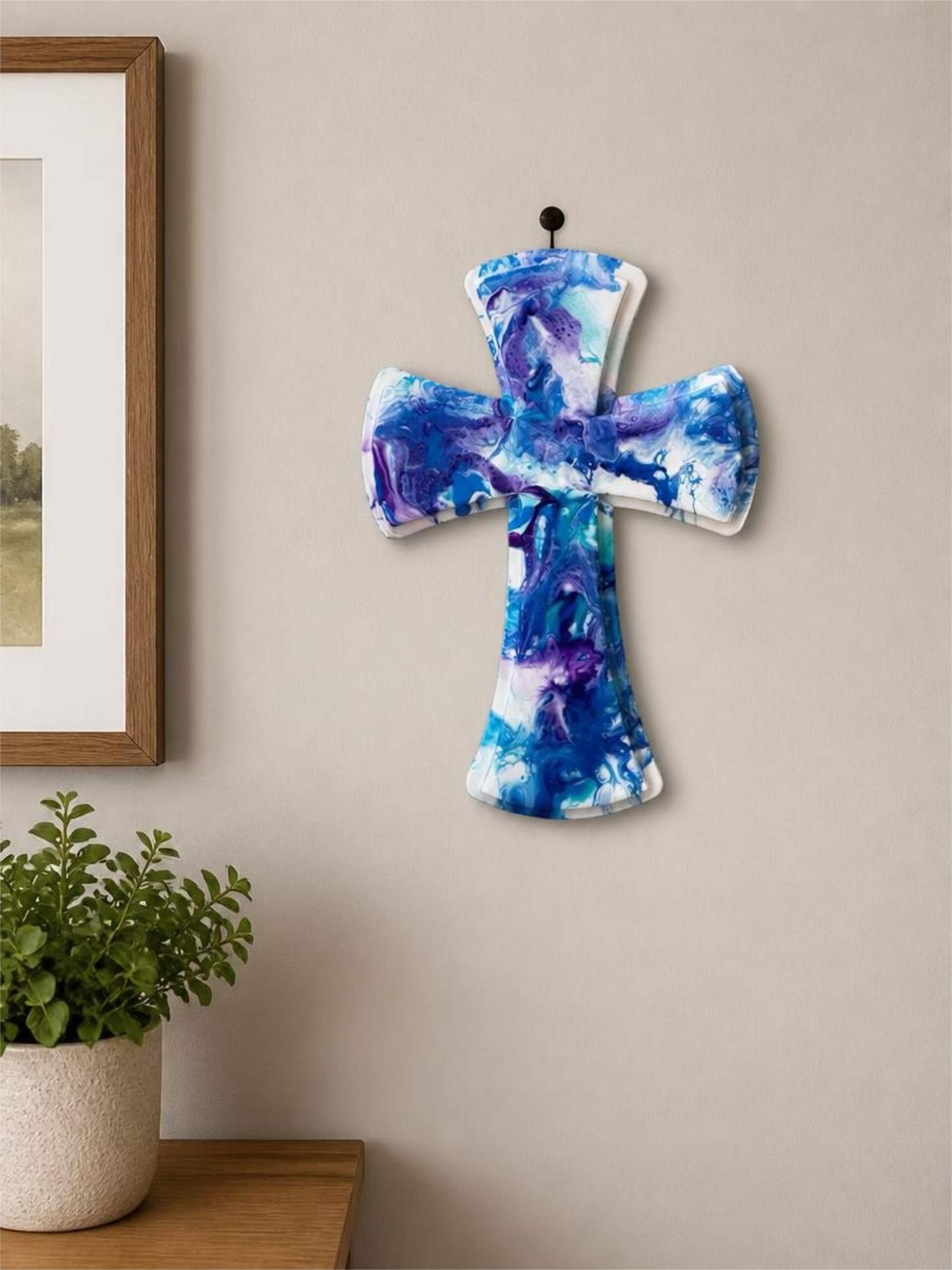 Celestial Grace 12-Inch Wood Cross