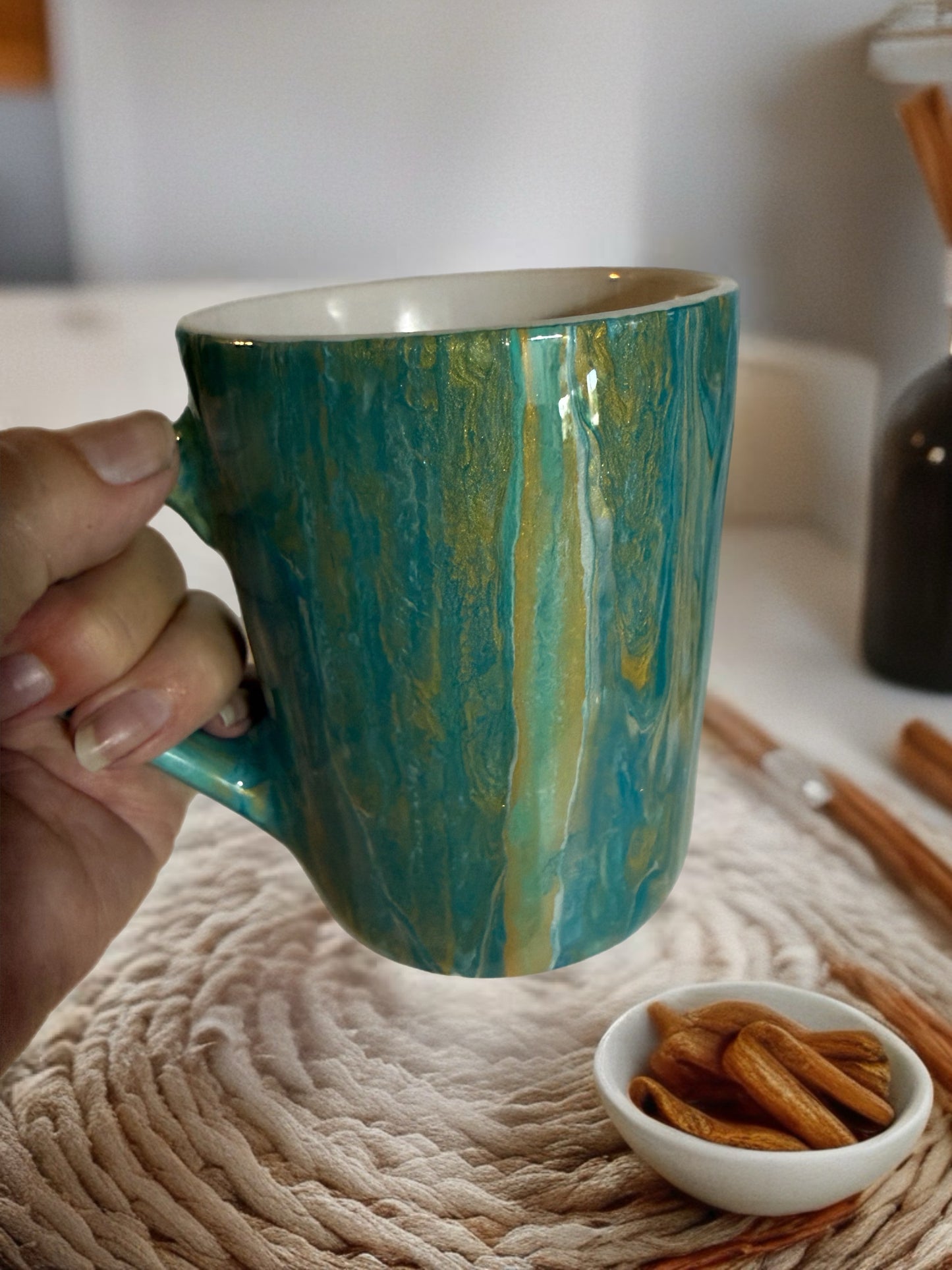 Golden Lagoon Artisan Mug