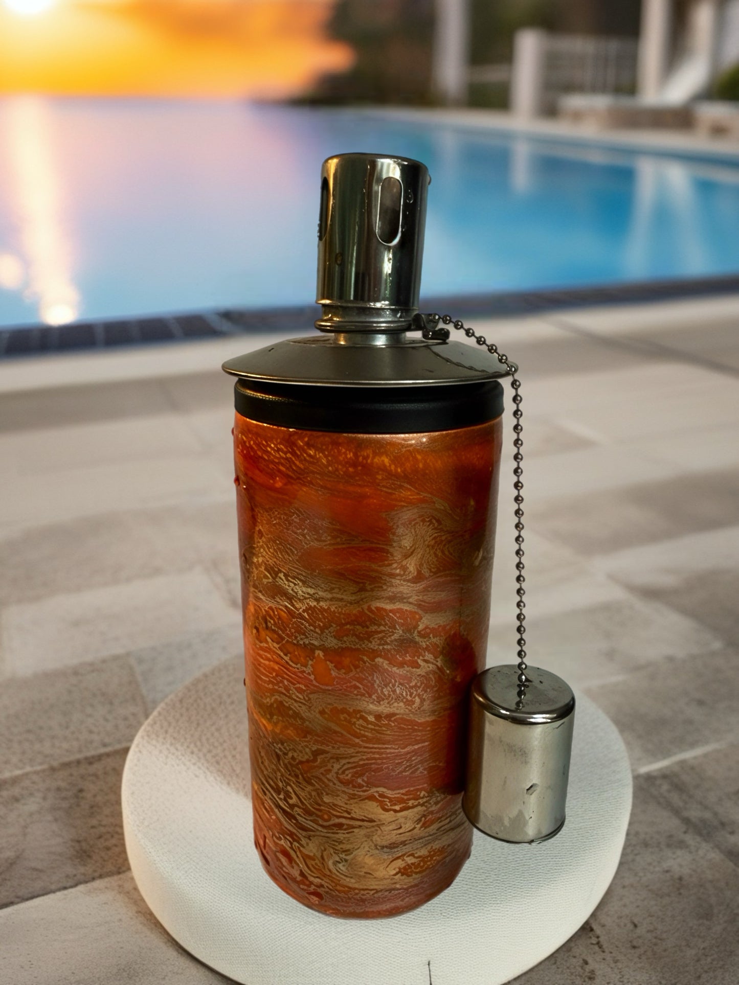 "Molten Ember" Handcrafted Artisan Tiki Torch