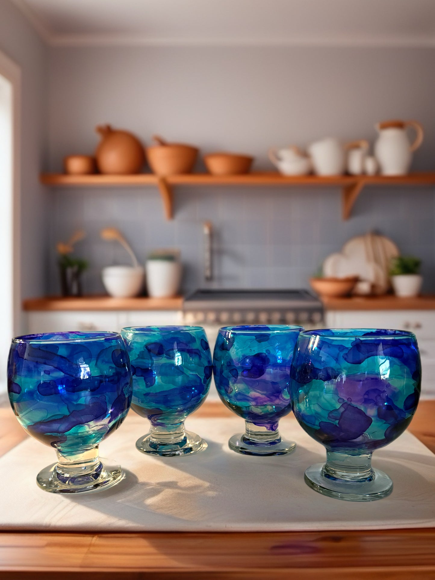Azure Scoop Dessert Glass