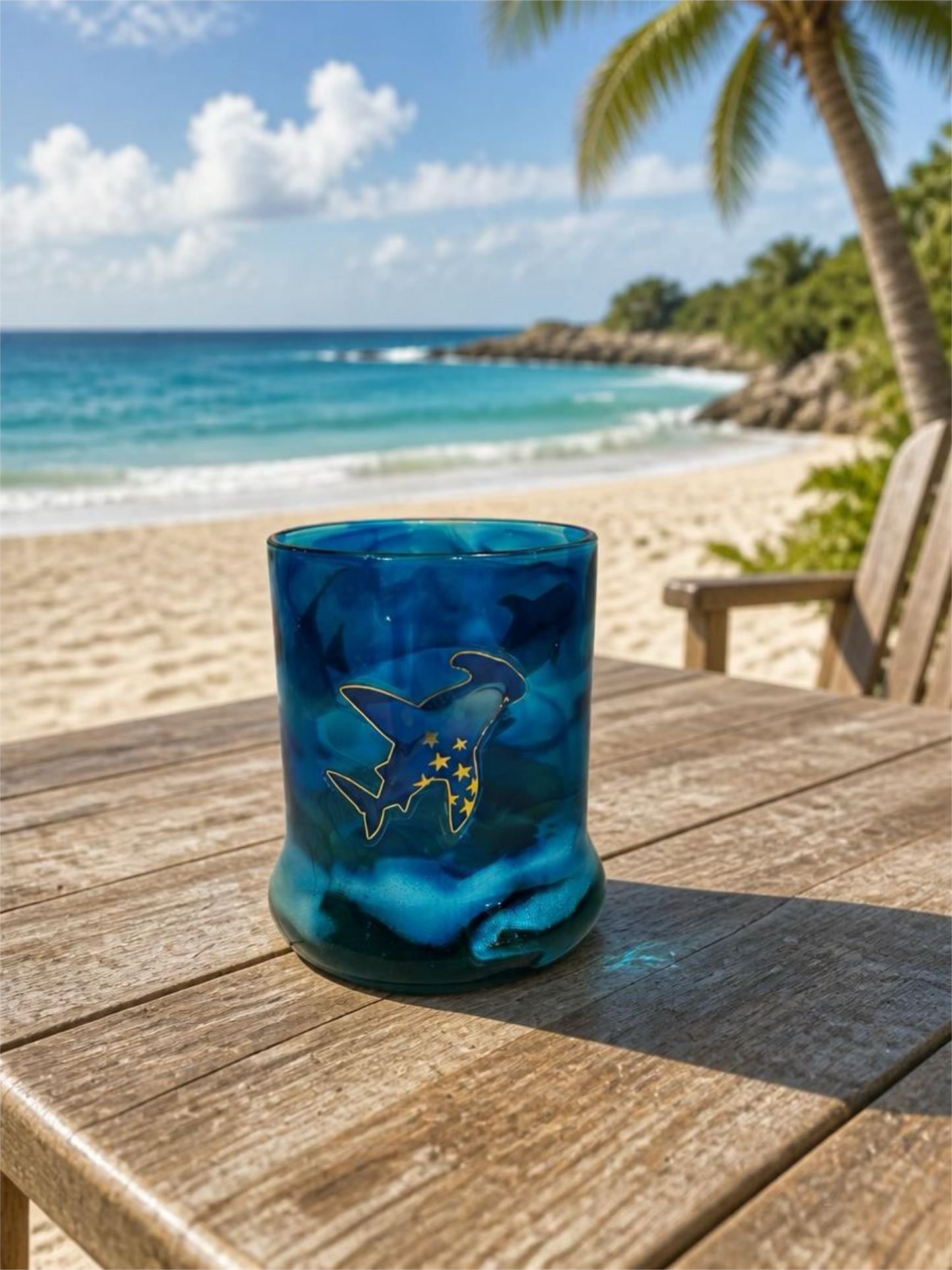 Deep Sea Celestial Whiskey Glass