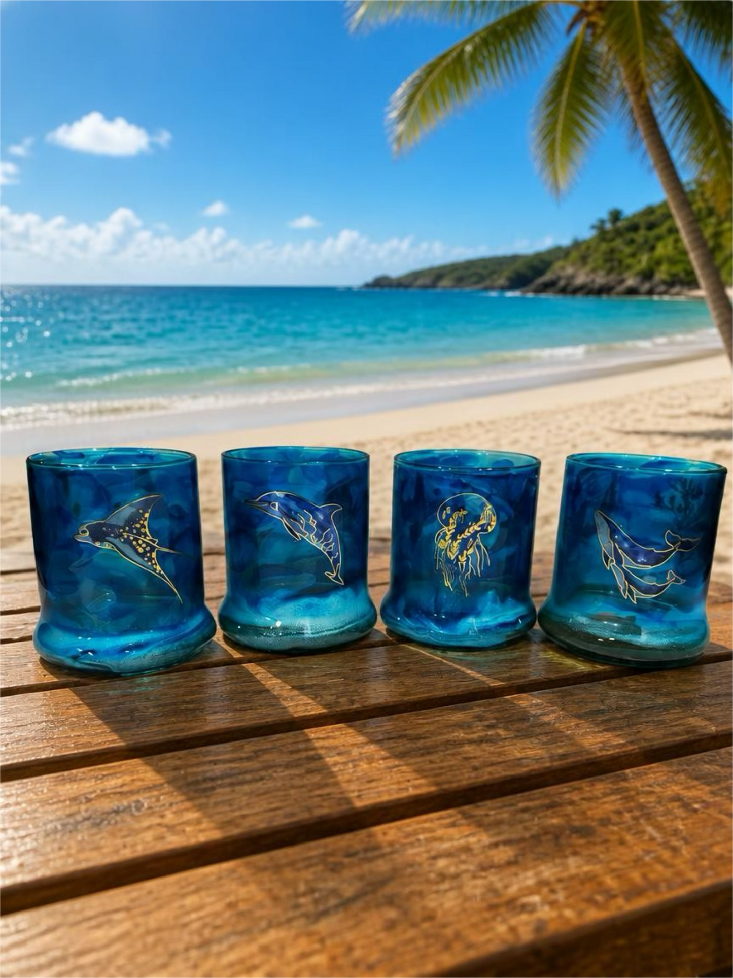 Under the Sea Celestial Whiskey Glass