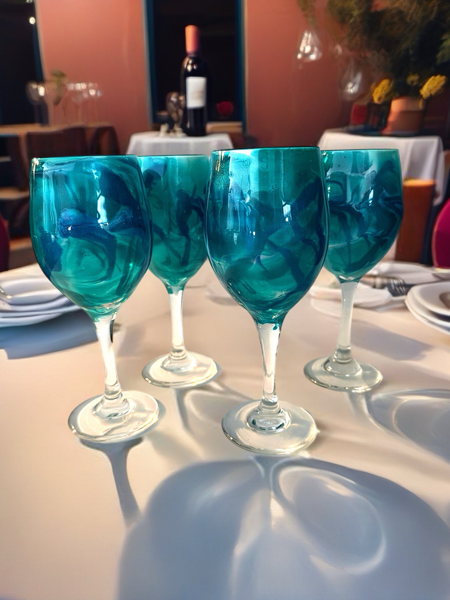 Turquoise Tide Hand‑Crafted Wine Gift Set