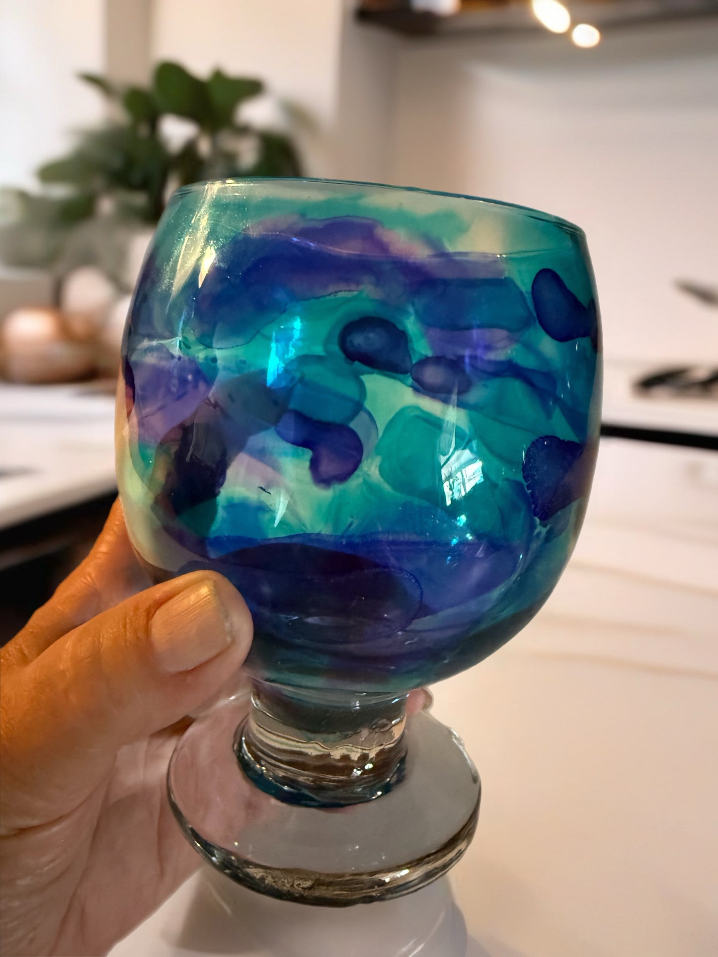 Azure Scoop Dessert Glass