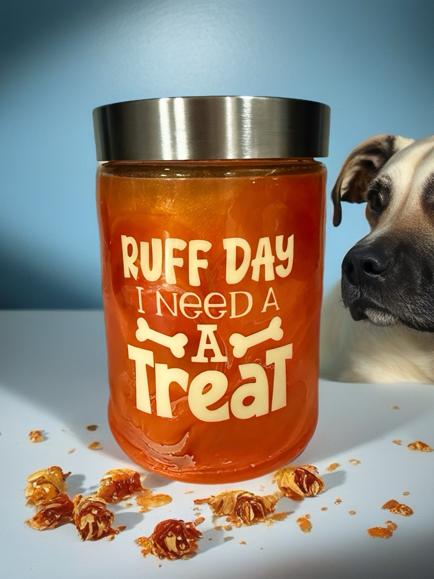 “Ruff Day, I Need a Treat” Dog Treat Jar