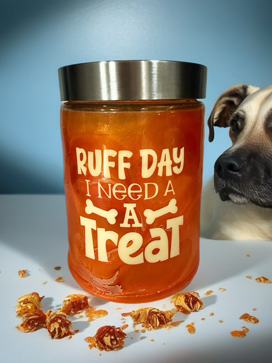 “Ruff Day, I Need a Treat” Dog Treat Jar