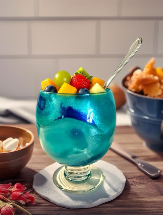 "Ocean Breeze" Artisan Dessert Goblet