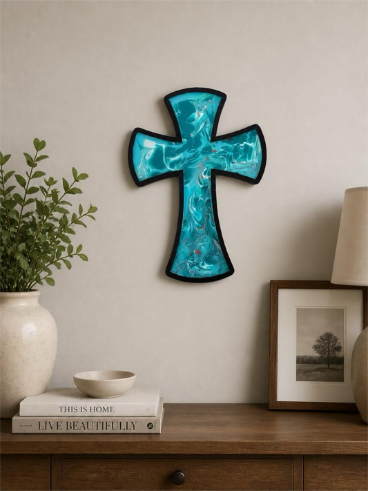 Forest Tide 12 inch Wall Cross
