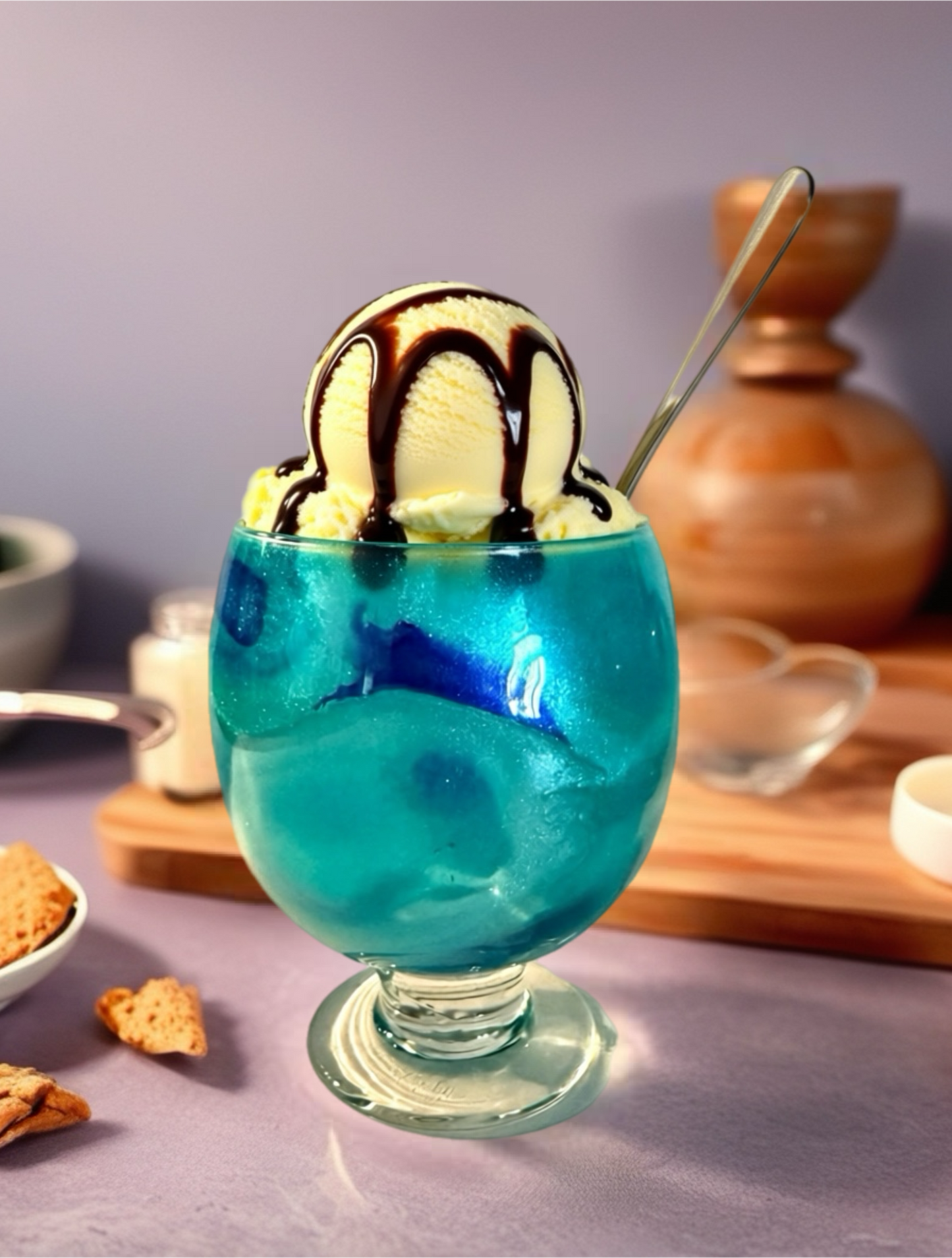 "Ocean Breeze" Artisan Dessert Goblet