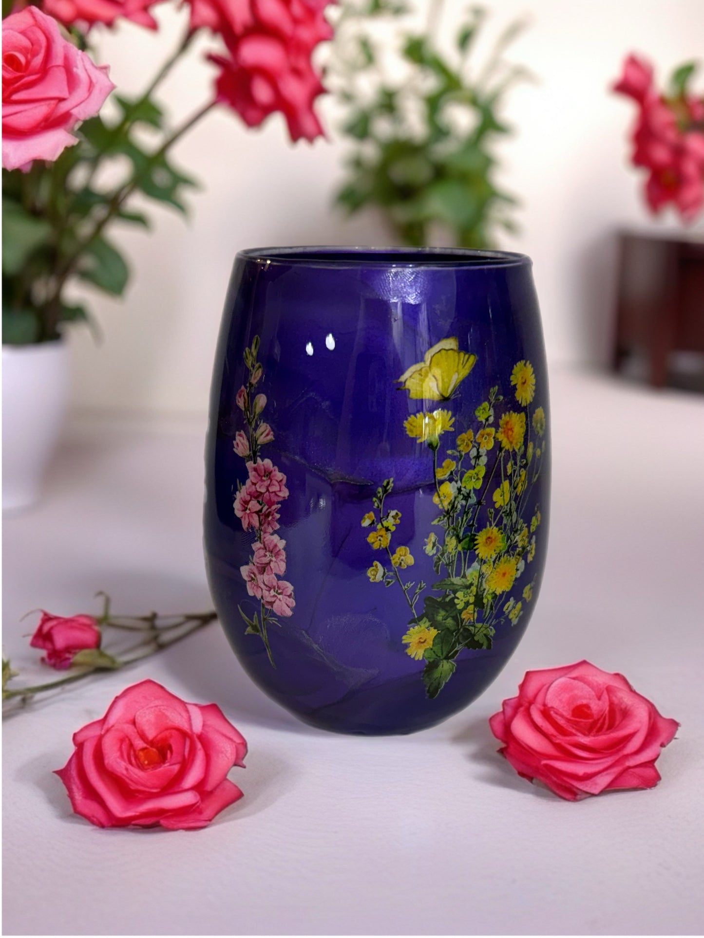 Shimmering Twilight Stemless Glass
