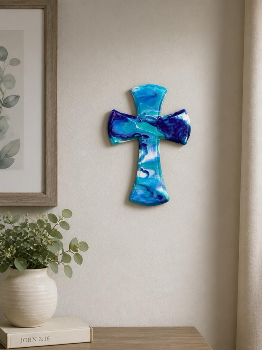 Ocean Blessing 12 inch Wall Cross