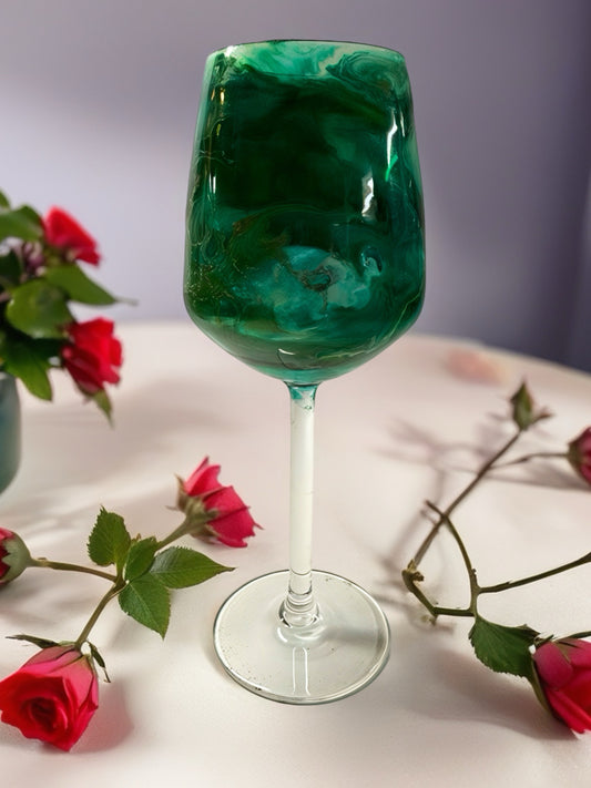 Azure Current Acrylic Wine Glass