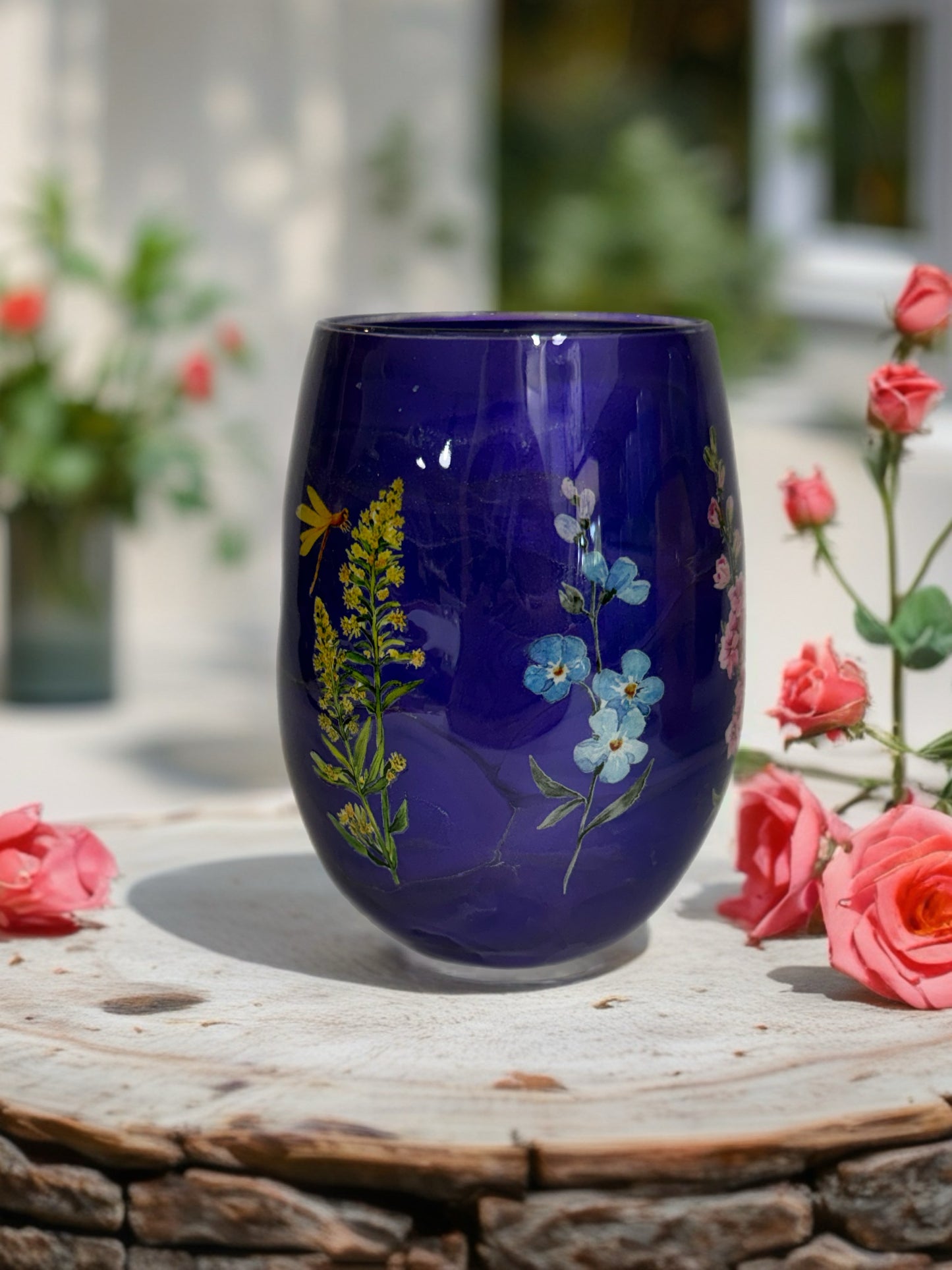 Shimmering Twilight Stemless Glass