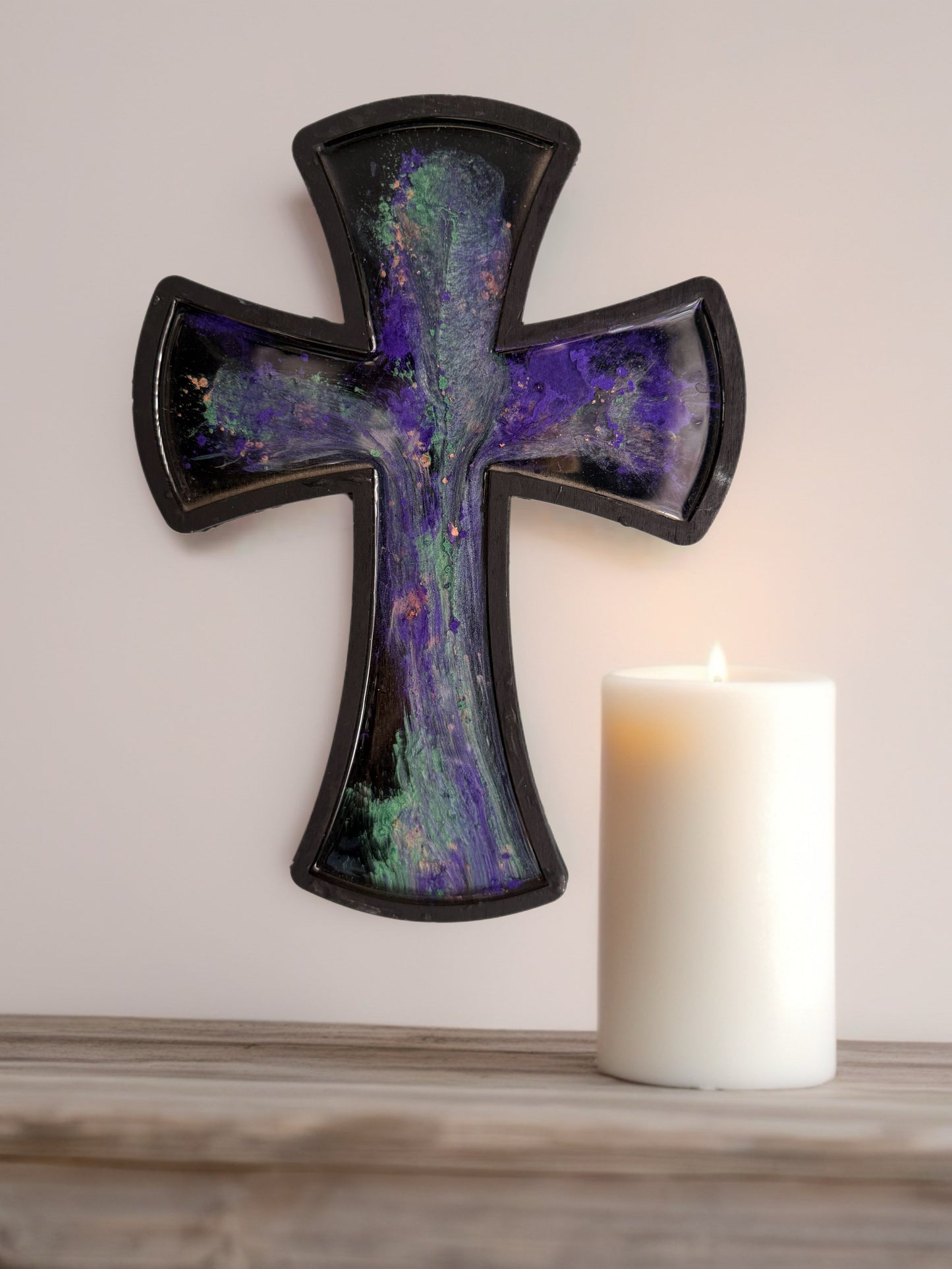 The Northern Lights Artisan 12-Inch Wall Cross