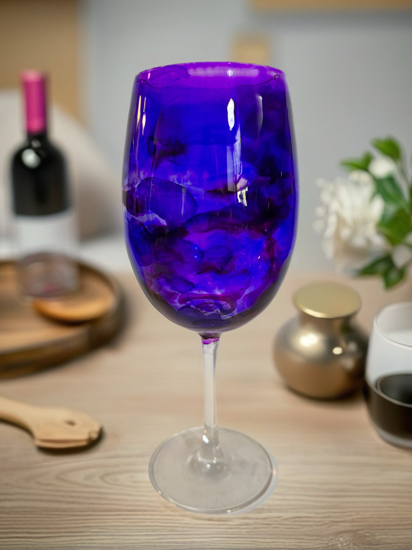 "Royal Amethyst" Handcrafted Artisan Wine Decanter Set