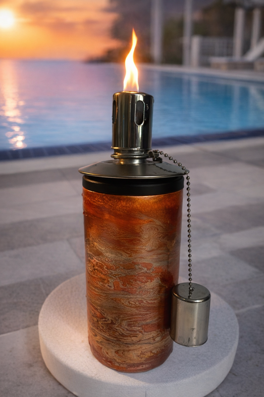 "Molten Ember" Handcrafted Artisan Tiki Torch