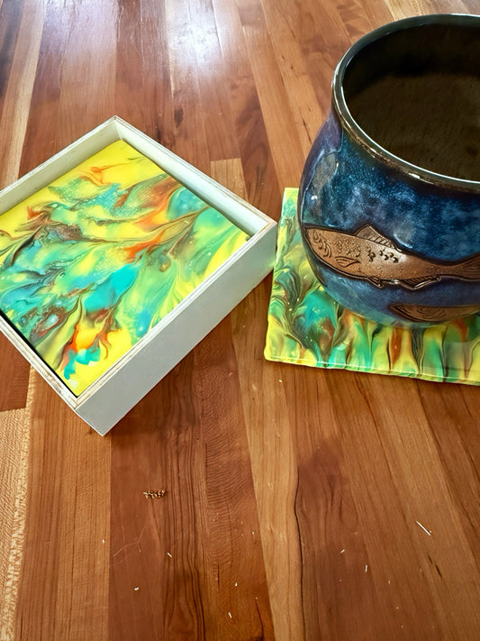 The Tropical Reef Artisan Coaster Set