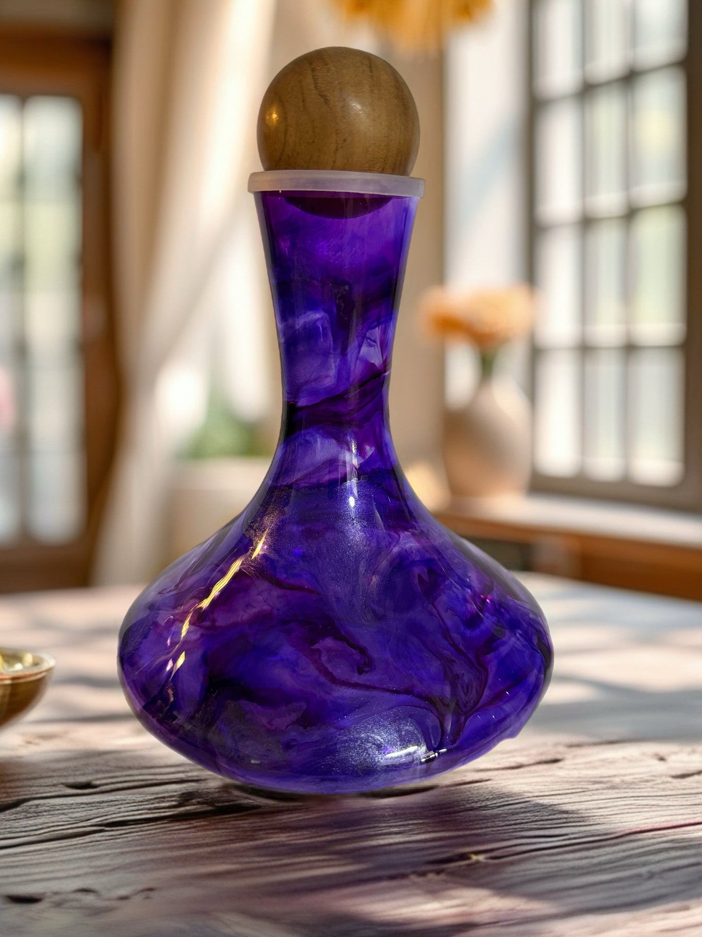 "Royal Amethyst" Handcrafted Artisan Wine Decanter Set