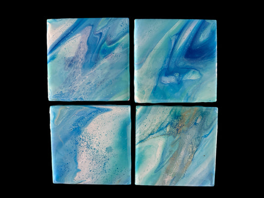 Teal coaster