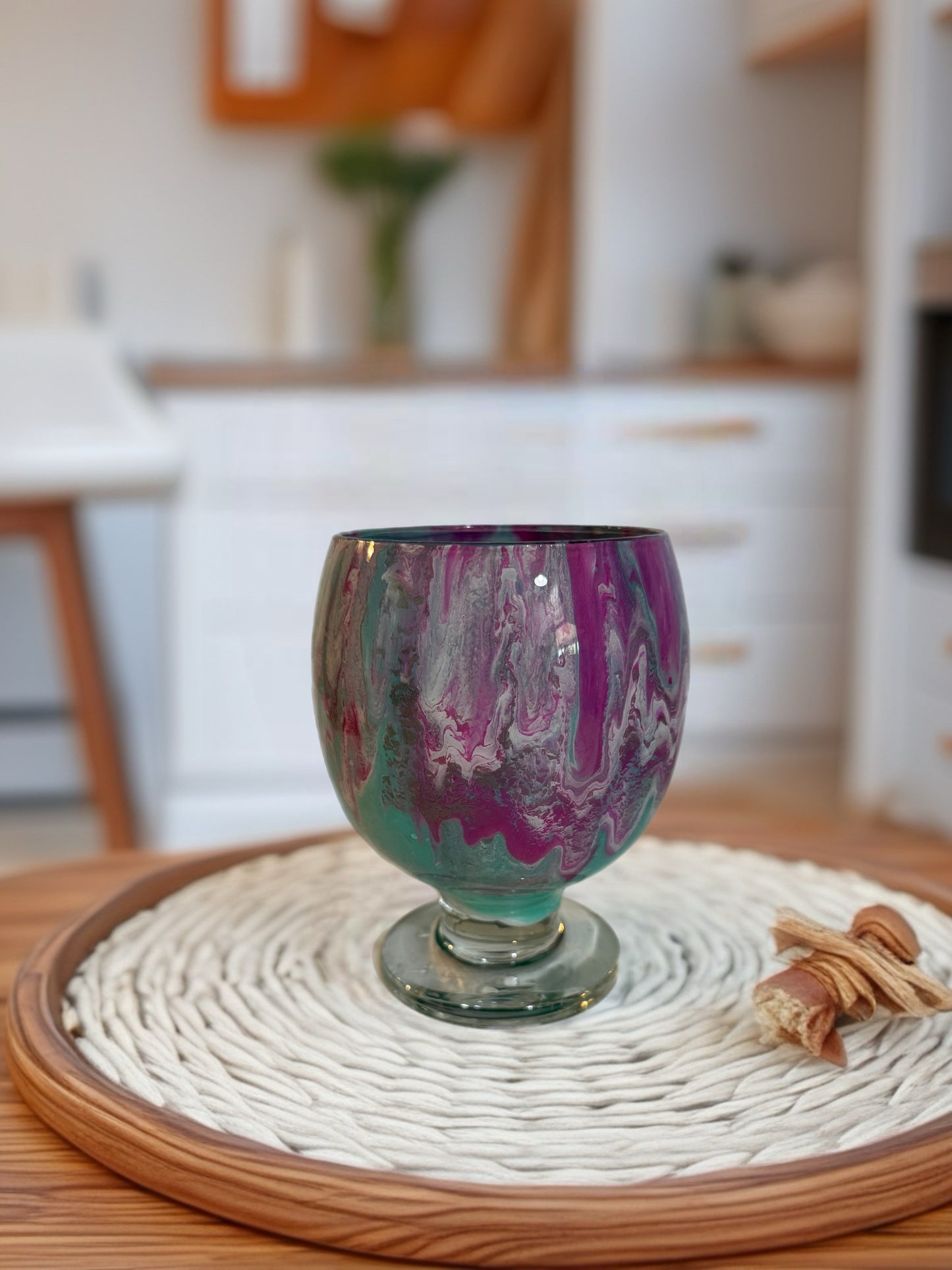 "Berry Swirl" Handcrafted Artisan Dessert Bowl