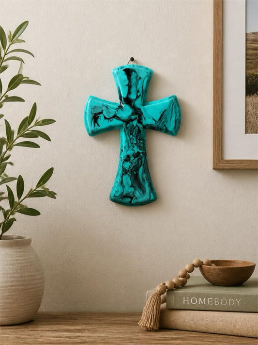 Emerald Shadow 12 inch Wall Cross