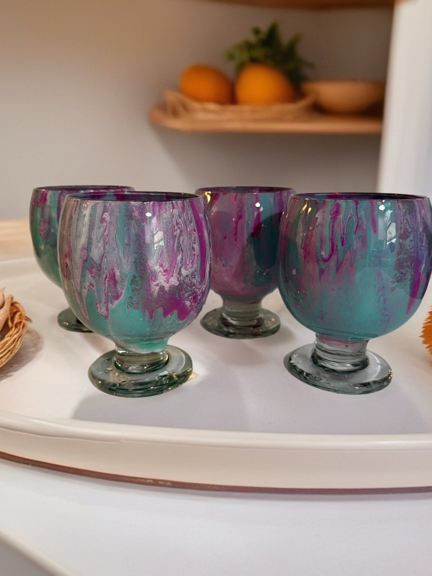 "Berry Swirl" Handcrafted Artisan Dessert Bowl
