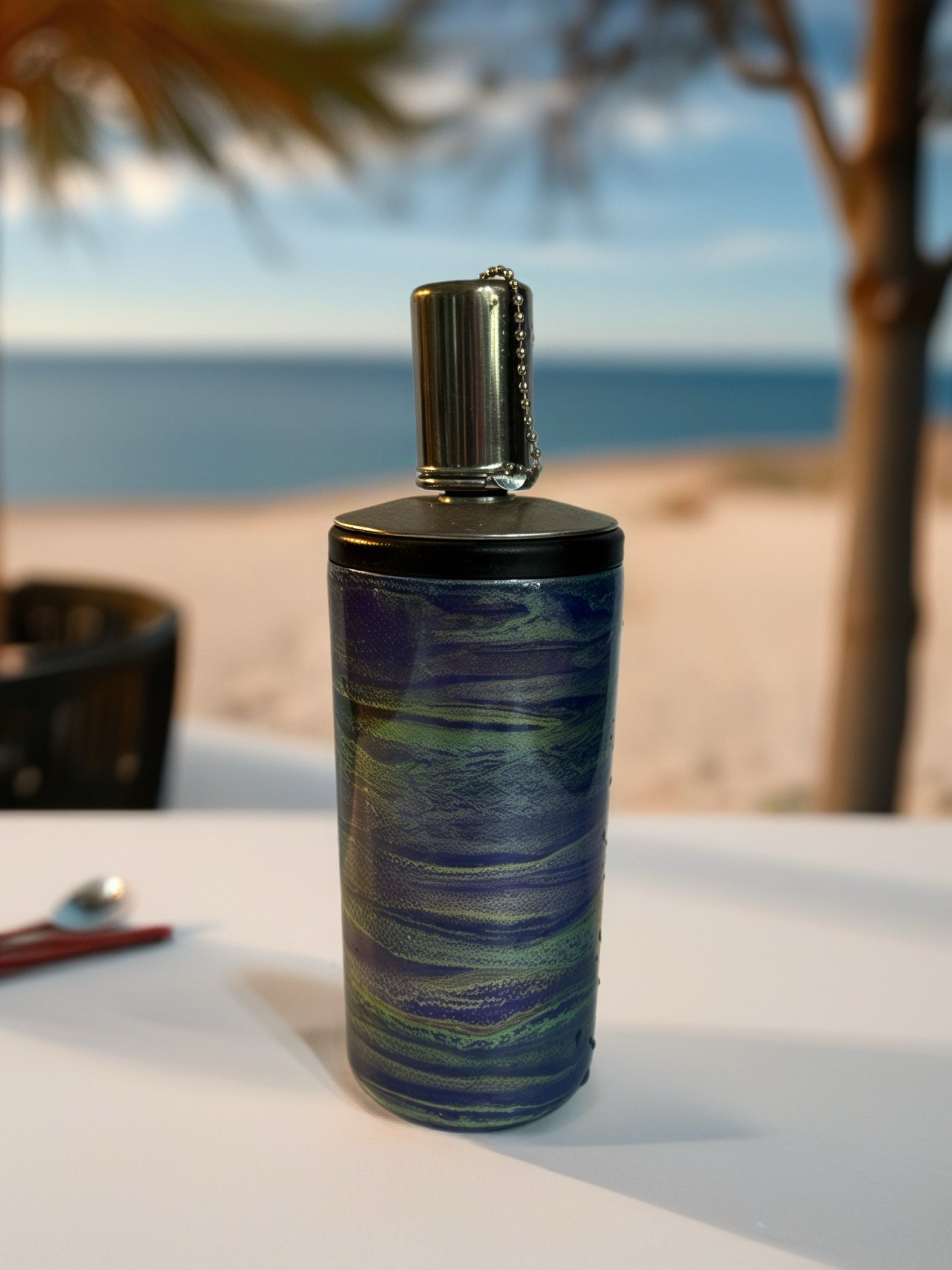 "Twilight Aurora" Handcrafted Artisan Tiki Torch