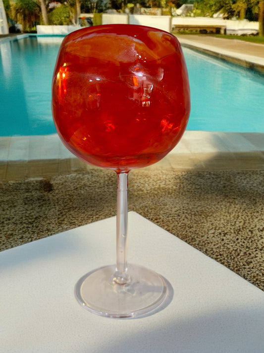 Orange acrylic glass