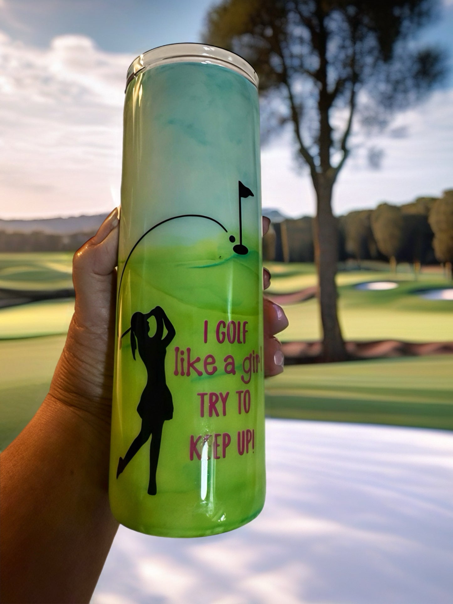 “I Golf Like a Girl” Stainless Steel Tumbler