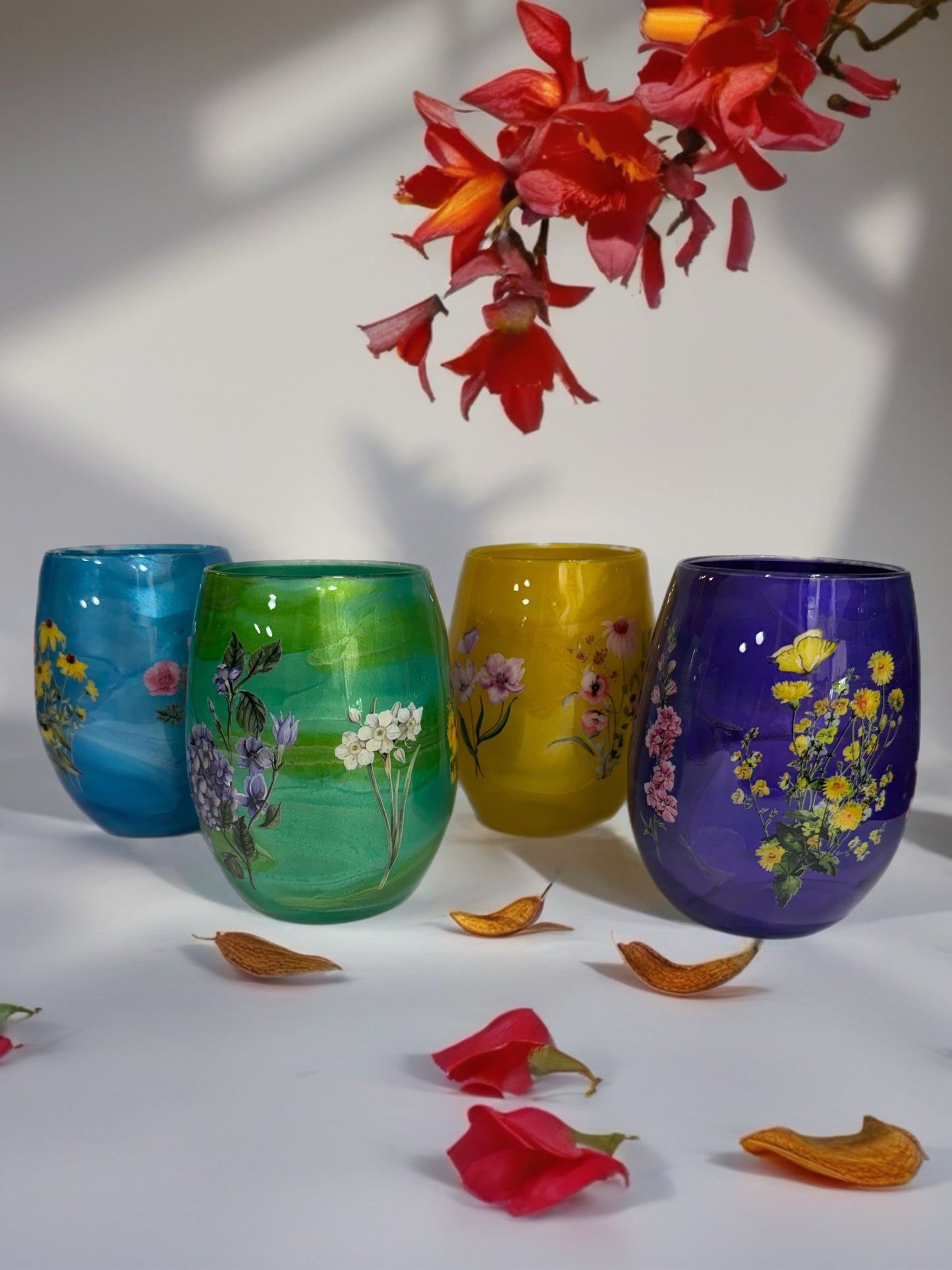 Shimmering Twilight Stemless Glass