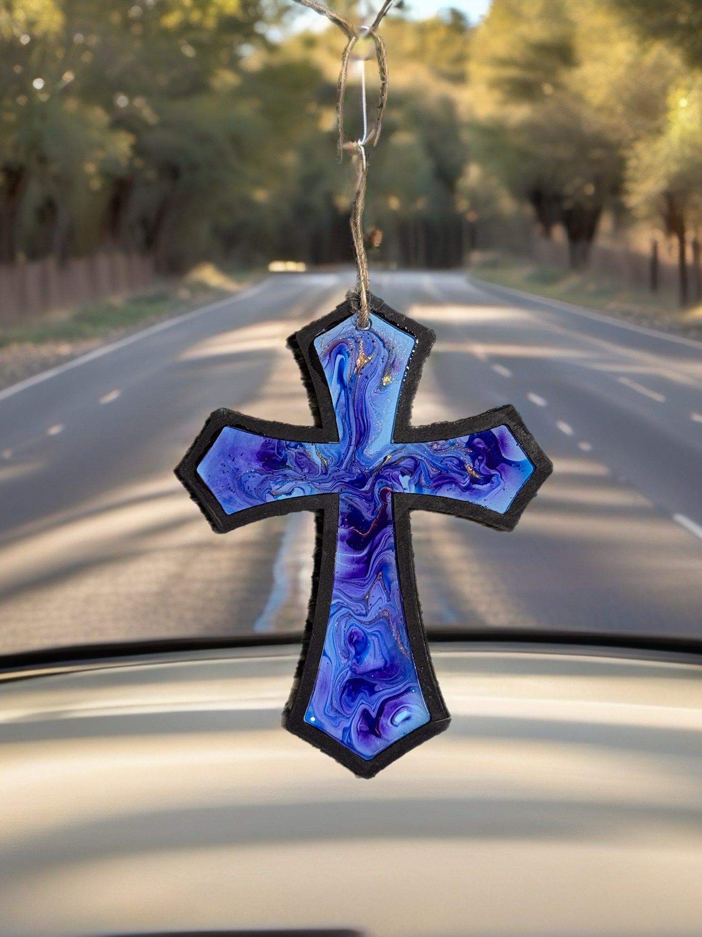 Royal Twilight 5-Inch Wood Cross
