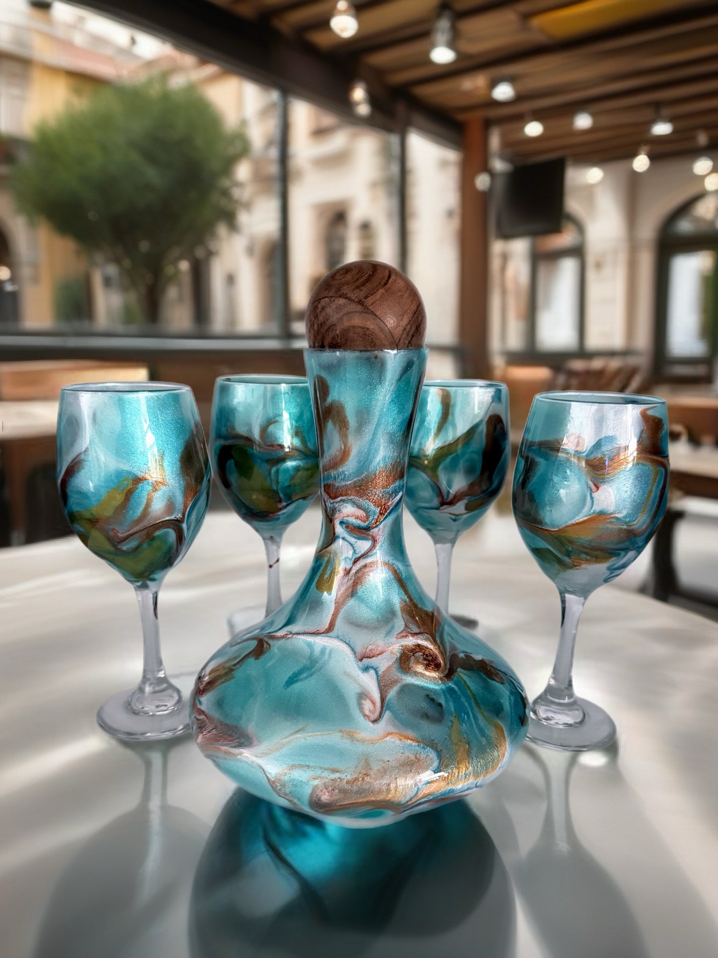 Marbled Horizon Artisan Wine Gift Set