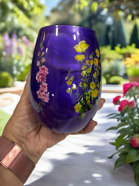 Shimmering Twilight Stemless Glass