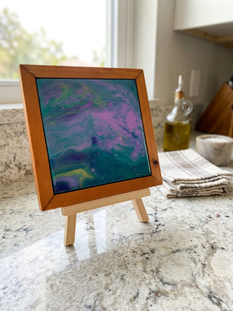 Enchanted Forest Wood-Framed Trivet