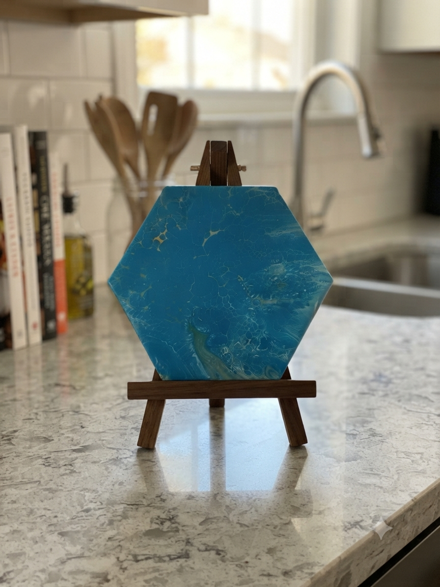 Azure Lagoon 9-Inch Octagon Trivet